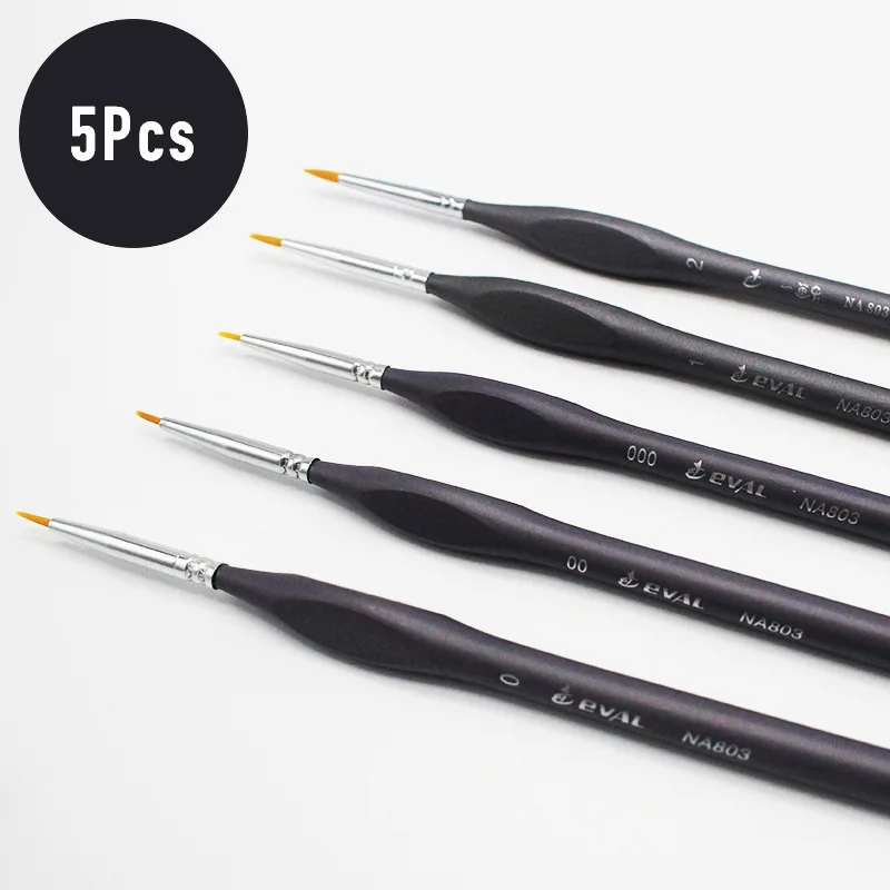 5 шт. художественные принадлежности кисти для художника из норки миниатюрные