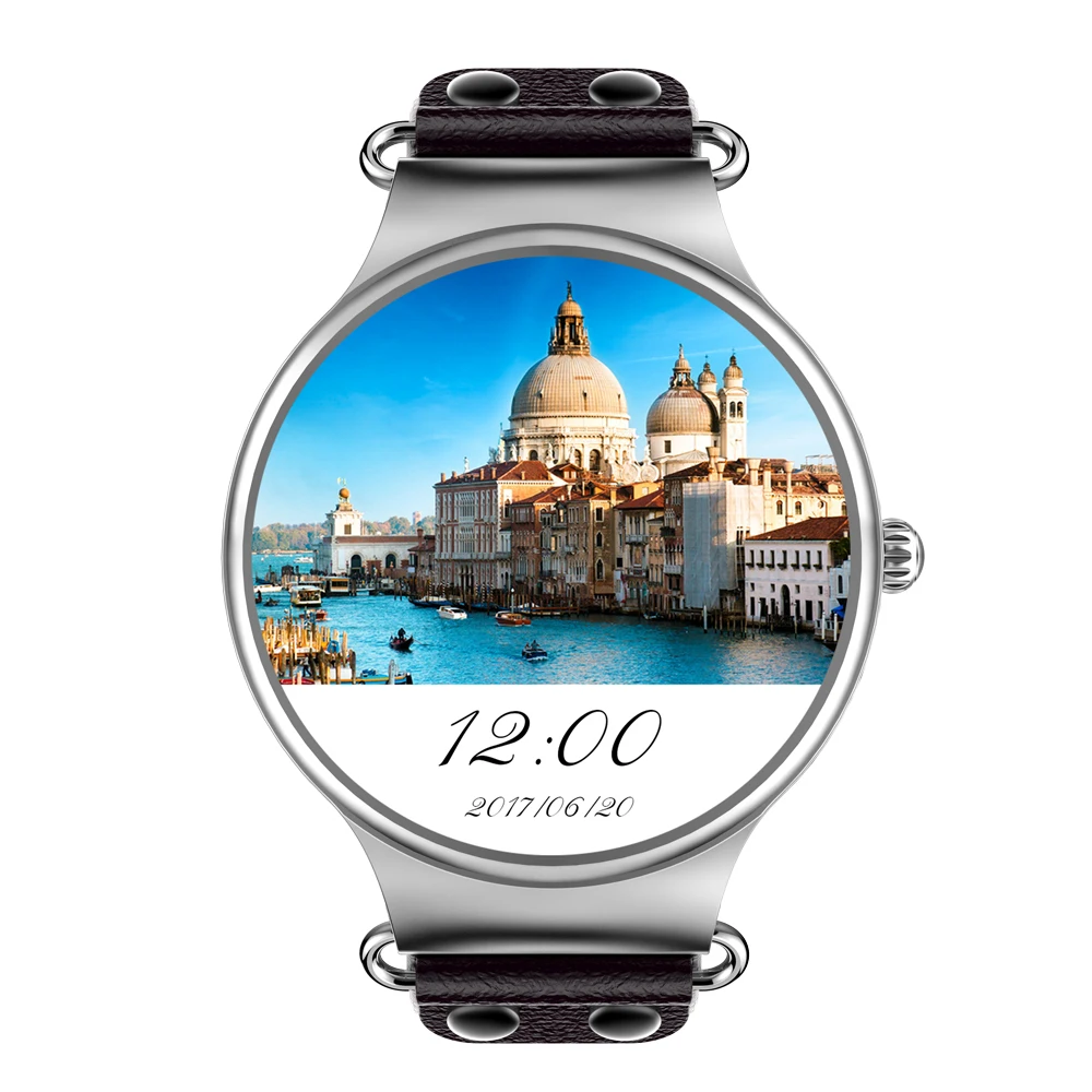 2017 Beseneur KW98 кожаный Смарт-часы Android 5 1 Поддержка sim-карты 3g WI-FI gps 512 МБ + 8 ГБ Smartwatch