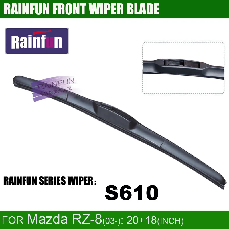 Щетка стеклоочистителя RAINFUN S610 для Mazda RZ 8(03 ) 2 шт. в комплекте|wiper blade|car wiper bladecar |