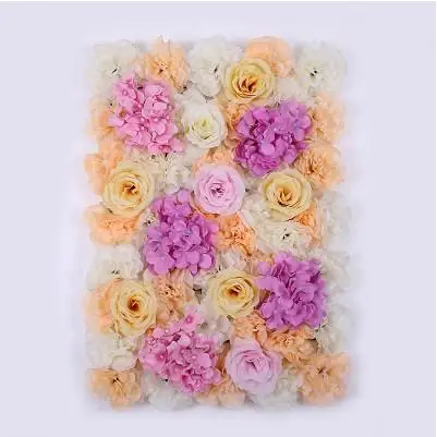 flowerwall and stand 2,4 м X 2,4 м романтическая искусственная Роза стена из гортензий с подставкой черная железная сложенная труба рамка с цветами для свадебной вечеринки декор - Цвет: flowerwall and stand