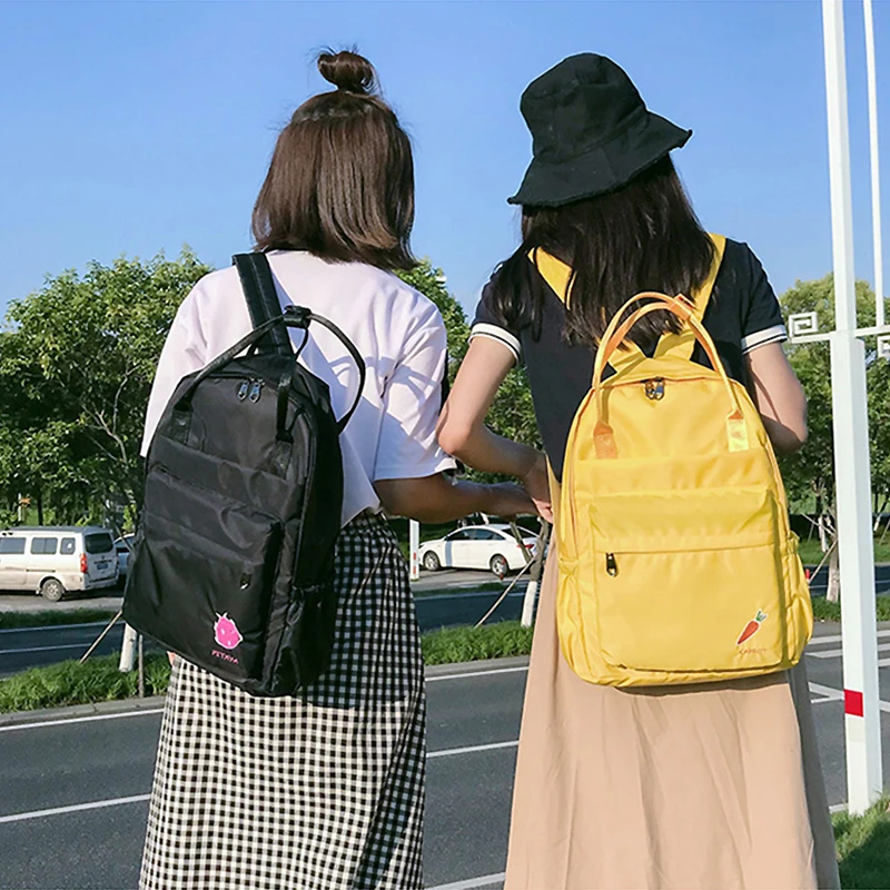 Студенческая однотонная сумка Youda рюкзак в свежем Стиле для девочек Простой