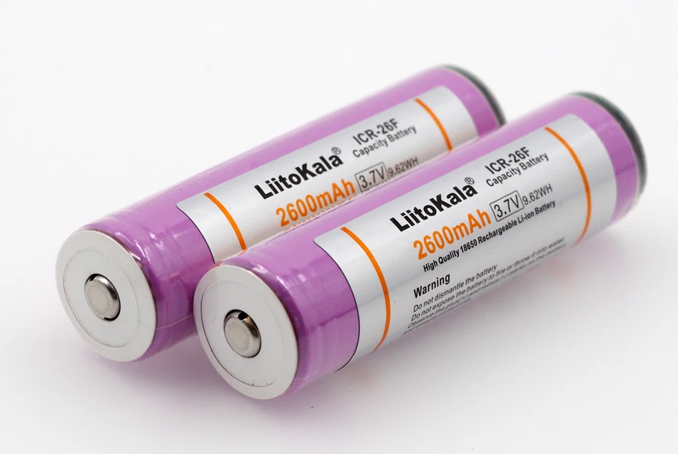 4 pcs. Liitokala 100% Brand new original 18650 icr18650-26fm 2600 mAh protected Li-ion 3.7V Battery with PCB flashlight | Электроника