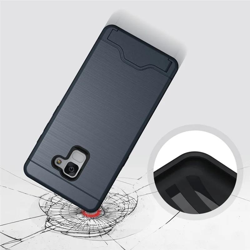 Матовый армированный силиконовый резиновый чехол для Samsung J3 J7 A3 A5 A7 A8 2018 |