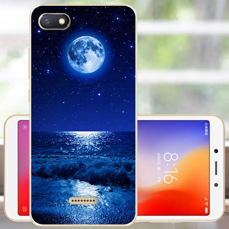Чехол для Fanatu Xiaomi Redmi 6A, силиконовый чехол для Redmi 6A, мягкий ТПУ чехол-бампер для Redmi 6 A 6A, задняя крышка - Цвет: YLH22