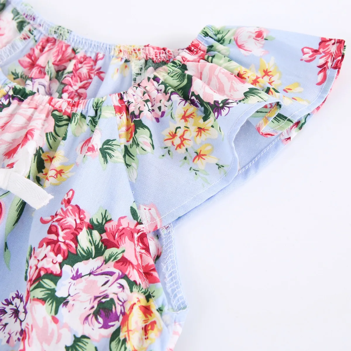 Модная одежда для маленьких девочек Цельный комбинезон Комбинезон без рукавов с