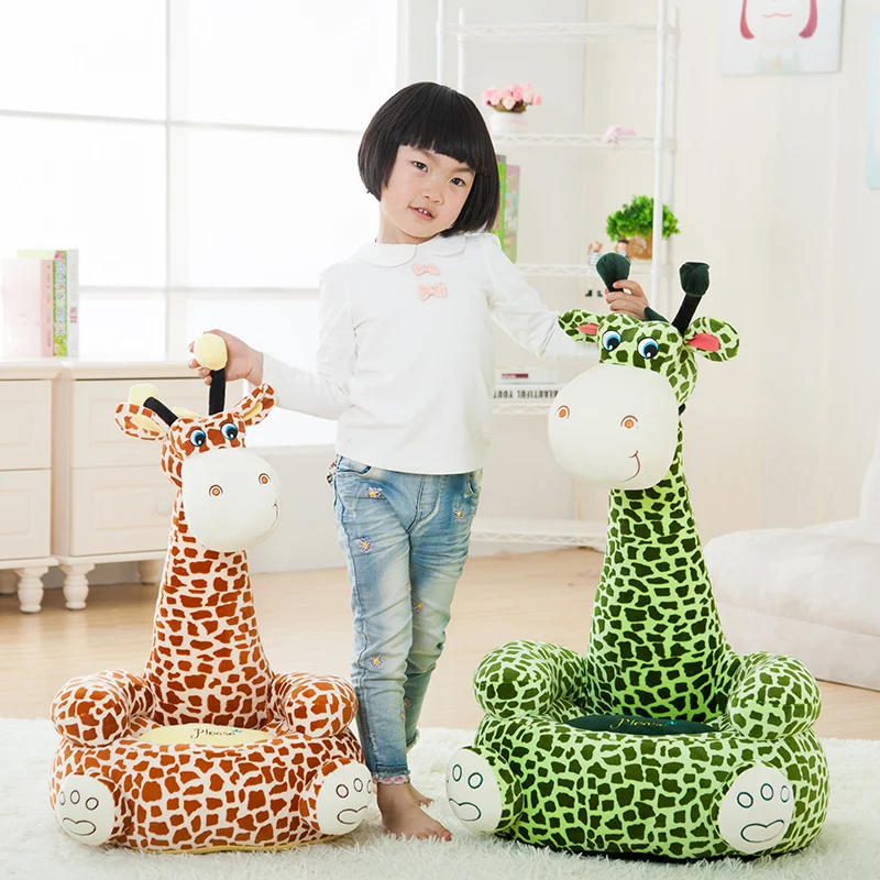 

Sweet Giraffe Baby Plush Toys Cartoon Stuffed Animals Feeding Chair Seat For Children Furniture Baby Floor Seat Sofa