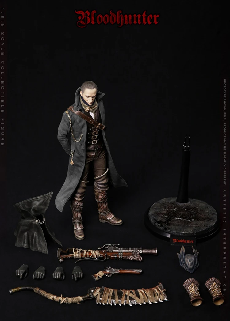

VM-024 In Stock For Collection 1/6 VM024 Blood hunter Head Body Weapon Accessory Full Set Action Figure Model for Fans Gifts