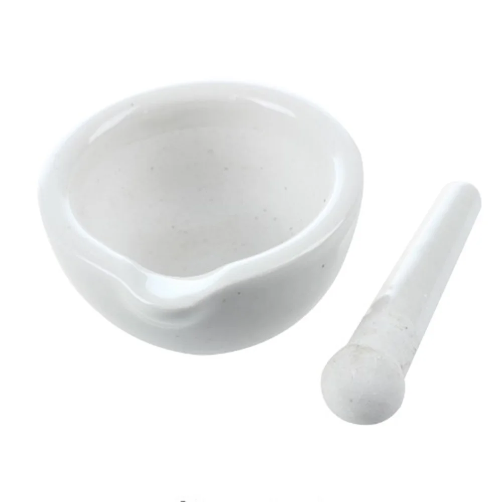 60-160mm porcelain pestle and mortar mixing bowls polished game - white | Канцтовары для офиса и дома