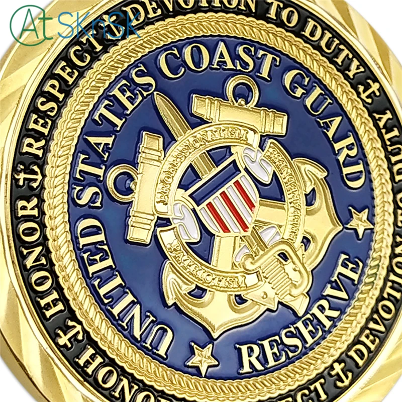 

1/3/5/10pcs United States Coast Guard Challenge Coin USCG Reserve Semper Paratus Security Detachment Devotion to Duty Souvenir