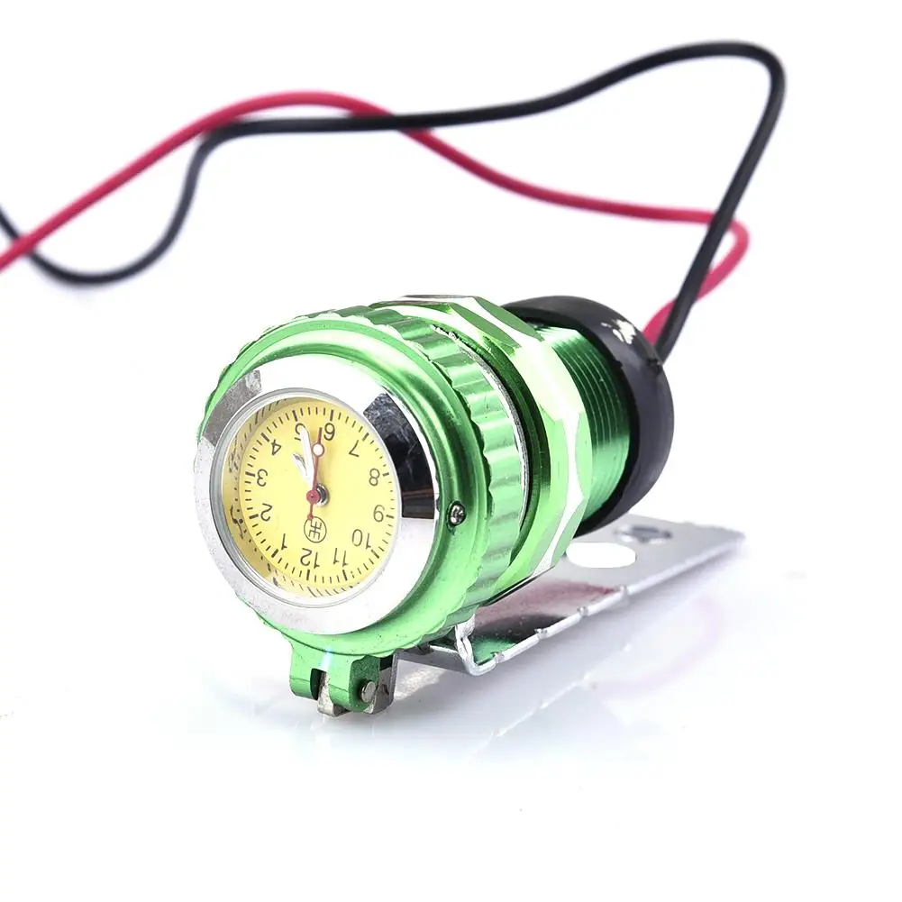 Измененные аксессуары для мотоцикла автомобиль USB с часами зарядное устройство 12