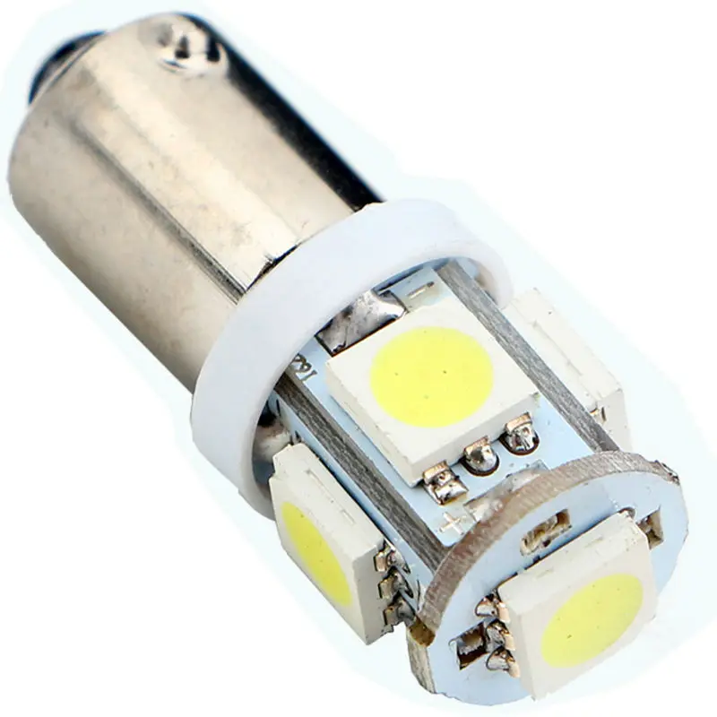YM E яркий 500 шт. Автомобильный светодиодный Габаритные огни BA9S 5050 5 SMD Светодиодная
