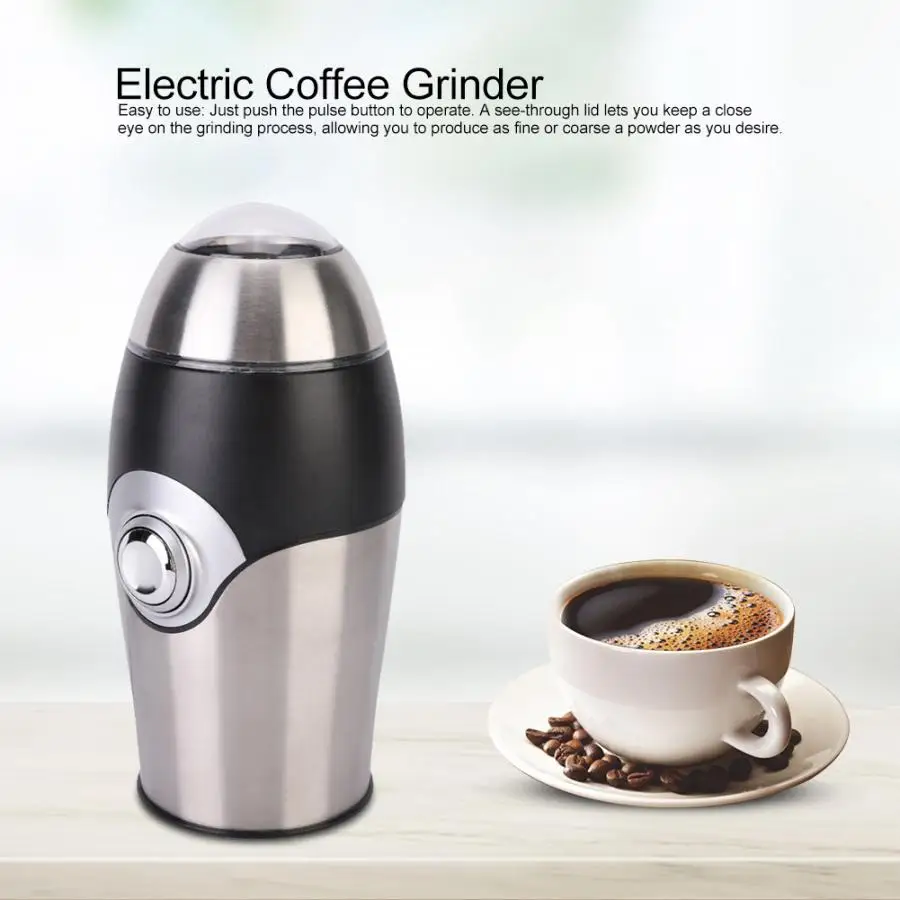 200W 600ml Electric Coffee Grinder Machine Coffee Bean Nut Spice Herb Mill Blade Grinding Machine Blender Home Kitchen EU220-240