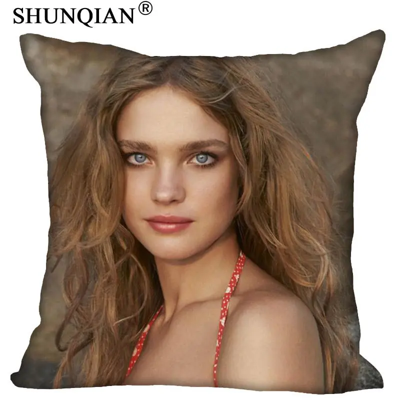 

New Arrive Custom Natalia Vodianova Pillowcase 40x40cm 60x60cm more size double sides print Home Hot Pillow Cases