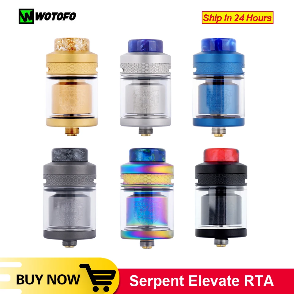 Оригинальный атомайзер Wotofo Serpent Elevate RTA емкостью 24 мм диаметром 3 5 мл/4 мл с одной