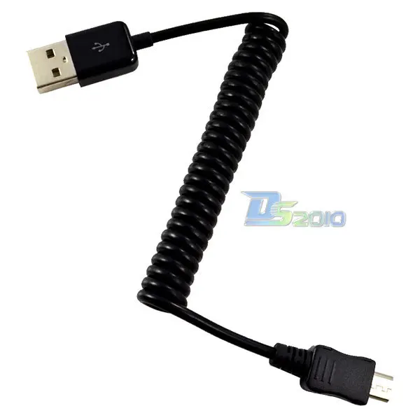 Высокое качество 1м Спиральный USB A male M к Micro B 5Pin Мужской Кабель адаптер сотовый Mobil|cable usb mp4|cable spiralusb audio converter