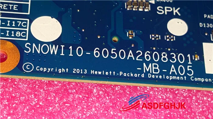 Используется для материнской платы ноутбука HP 350 G1 с процессором I3 SR1EK 758028-001
