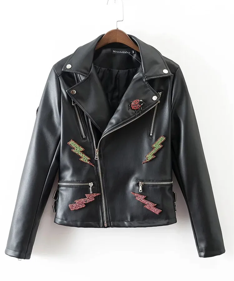 Женская кожаная куртка 2016|ladies leather jacket|sheepskin coatleather jacket |