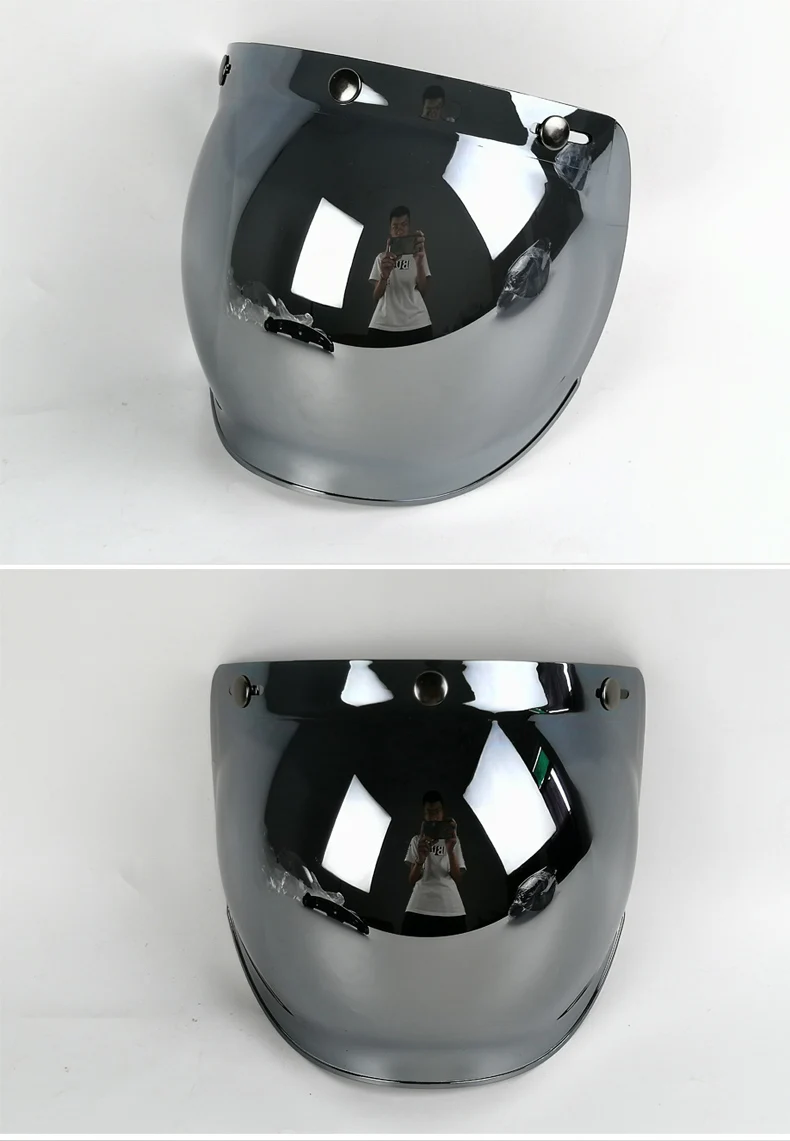 Vcoros Bubble Shield 3 оснастки смотровой щиток мотоциклетного шлема винтажные линзы скутера с откидной ретро-шлем