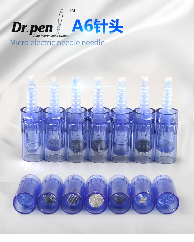 50pcs/lot For Dr Pen A6 1 3 5 7 9 12 36 42 pins Nano Needle Cartridge For MYM Derma Pen Auto Microneedling Electric Derma Pen