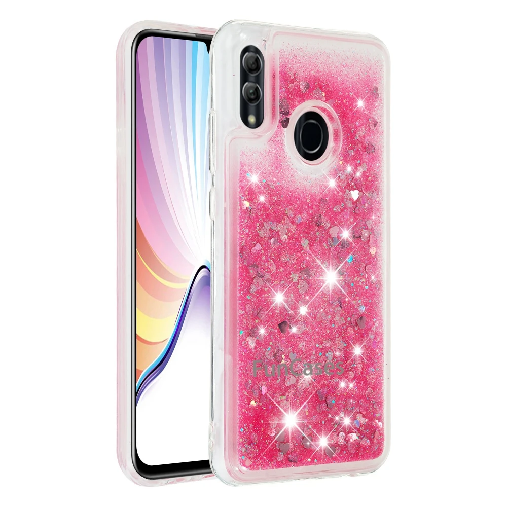 Динамический песок Жидкий блеск Чехлы для huawei P Smart 2019 Coque ТПУ Slicone honor 10 lite Crystal Clear