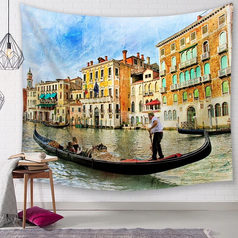 Настенные подвесные гобелены для уличных пейзажей индийская мандала гобелен Тай