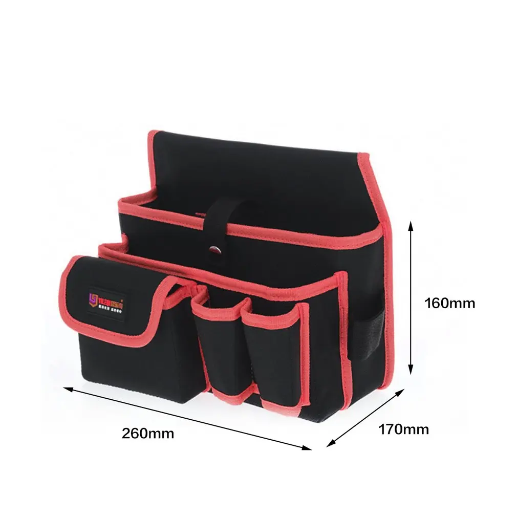 

Waterproof Multi-pockets Waist Pockets Tool Bag Electrician Tool Bag Oganizer Carrying Pouch Belt Waist Pocket Case