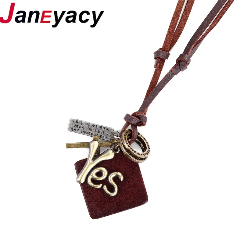JANEYACY Новые Модные индивидуальные аксессуары мужское ожерелье повседневное