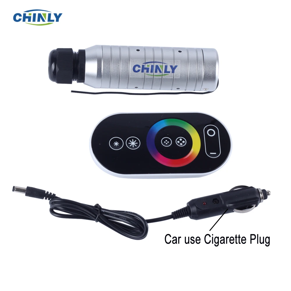 Автомобильное использование DC12V 6W RGB сенсорный пульт дистанционного управления светодиодный волоконно-оптический свет двигателя