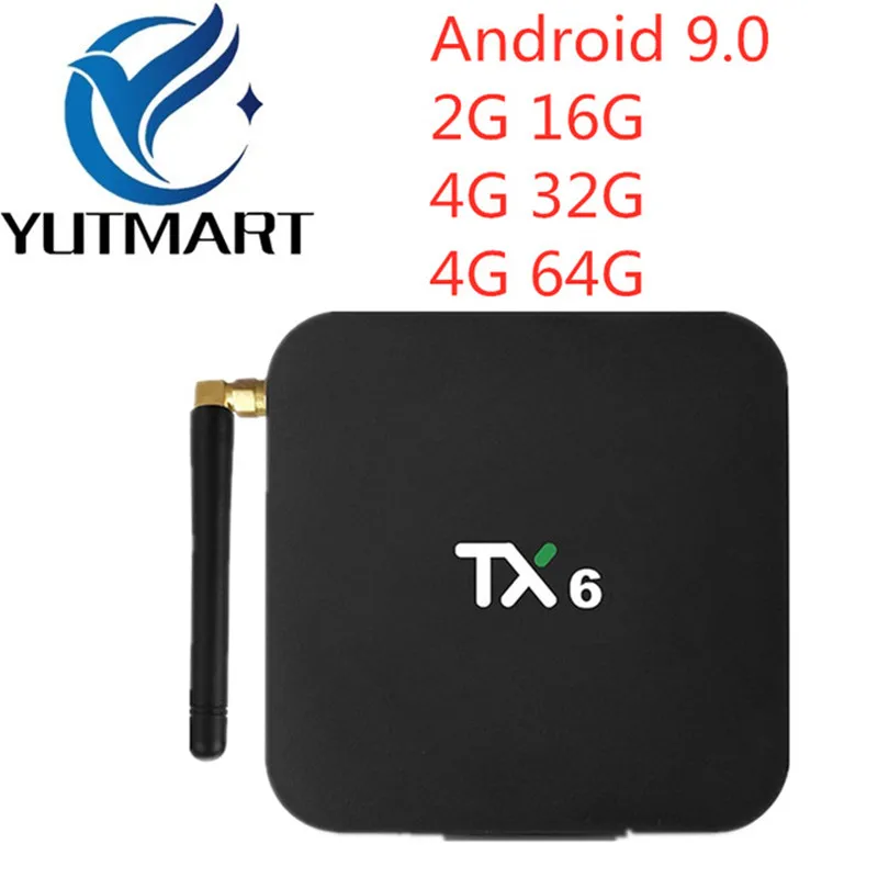 TX6 Smart tv Box Android 9,0 Allwinner H6 Четырехъядерный 4 Гб 64 Гб 4K Tanix TX6 4 ГБ 32 ГБ Google Youtube медиаплеер телеприставка