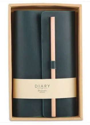 

deli 22218 travel this vintage notepad notebook commercial faux leather cover diary vintage travel journal diary
