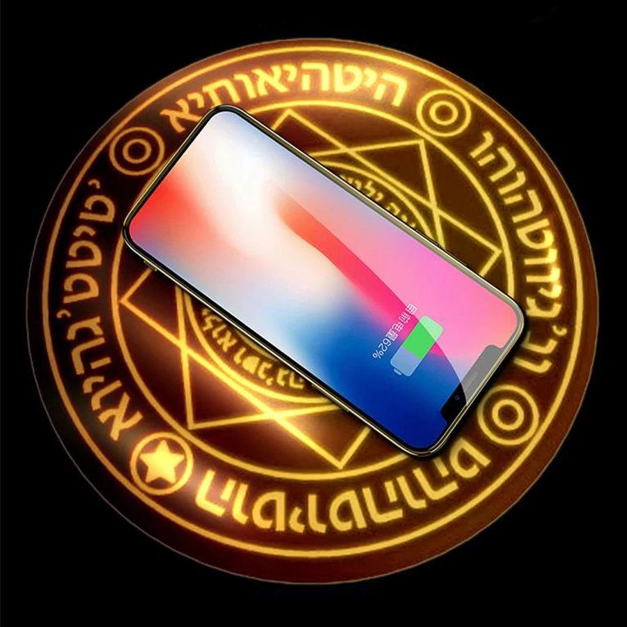 Универсальное беспроводное зарядное устройство Qi 10 Вт Быстрое для iPhone X 8 XS XR Samsung