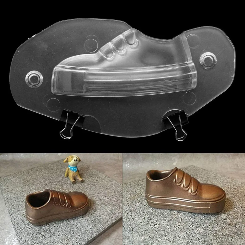 DIY Прозрачный 3D Шоколадный Плесень на высоком каблуке обувь Конфеты Сахар формы