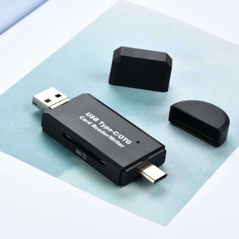 USB 2,0 2 в 1 USB кард-ридер флэш-накопитель высокоскоростной Универсальный OTG TF/SD карта для Android телефона компьютерная кардридер расширение