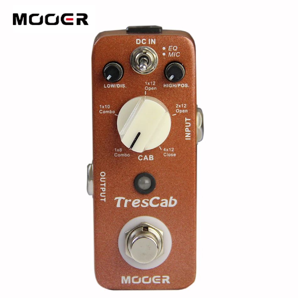 MOOER TresCab Высококачественная цифровая кабина с имитацией педали для гитары|guitar effect