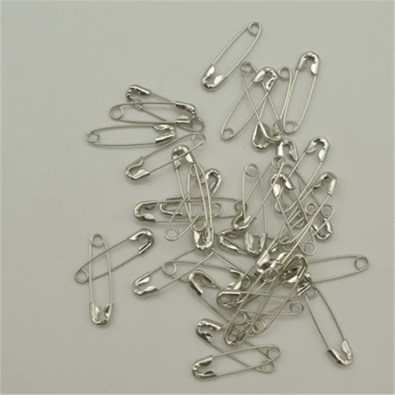 1000 шт. небольшие никелированные безопасные булавки 3 цвета длина 4/5 дюйма (18 мм)