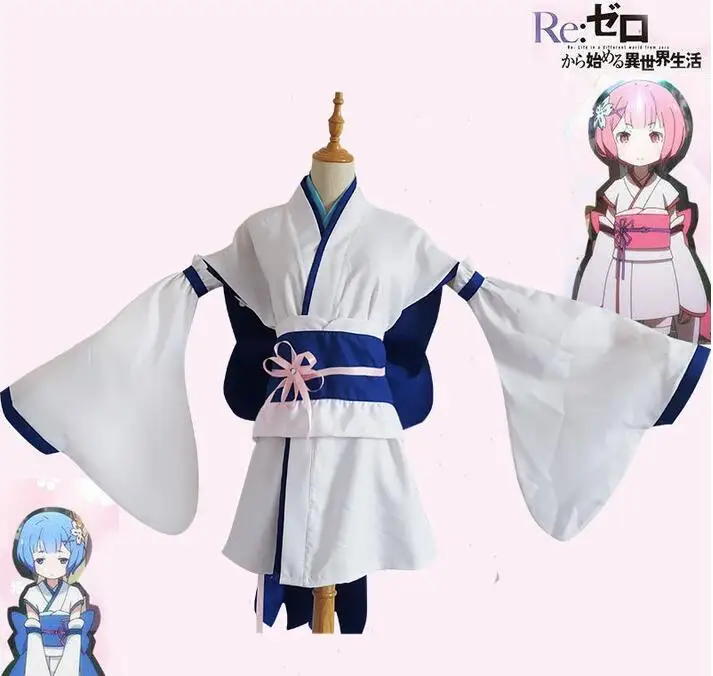 Ram/Rem Косплэй Re:zero Kara Hajimeru Isekai Seikatsu Re жизнь в другом мире Kawaii сестры костюм