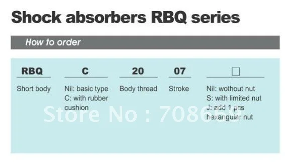 M20x1.5 Pneumatic Hydraulic Shock Absorber Damper 7mm stroke RBQC2007 | Обустройство дома