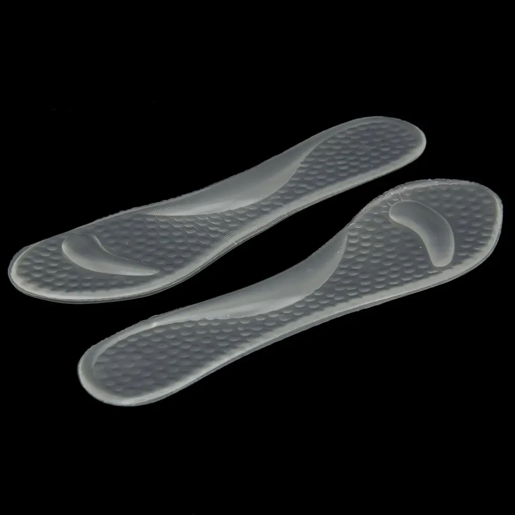 

1 pair Transparent Gel Insoles with Forefoot Arch Support Foot Fatigue/ Dtress/ Pain/ Massage