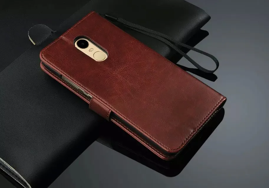 Redmi Note 4 4X 5 дюйма с отделениями для карт чехол Xiaomi Pro кожаный телефона ультра