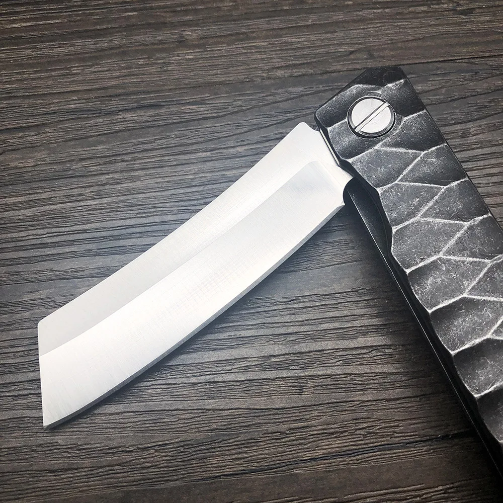 Складной тактический нож ZZSQ D2 охотничий карманный с Дамасским подшипником для