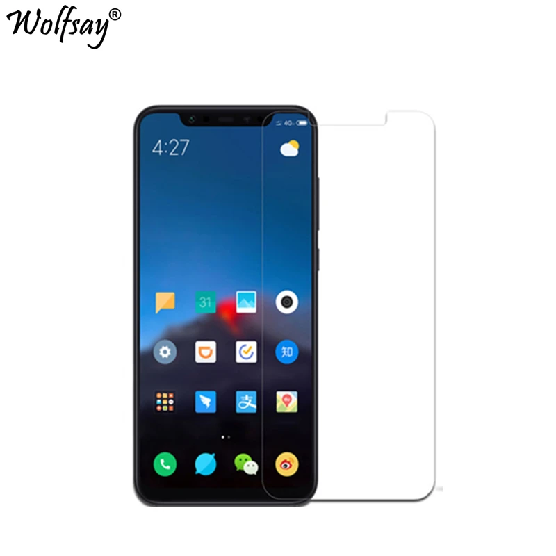 Wolfsay 2 шт Стекло для телефона Xiaomi Mi 8 Защита экрана закаленное стекло Защитная