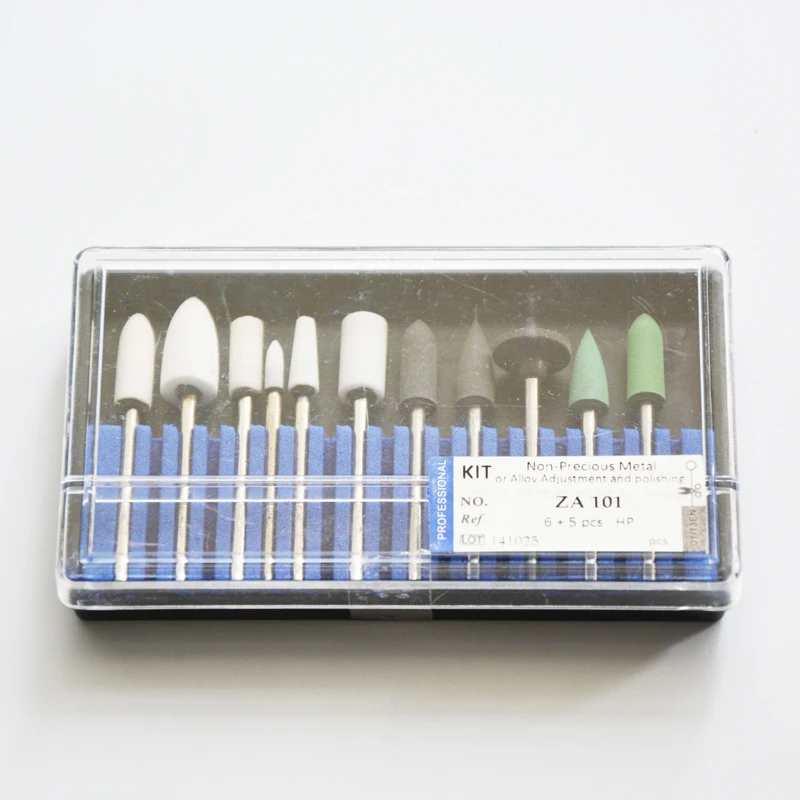 3boxes Durable silicon rubber burs for Alloy metal polishing White stone alloy composite |