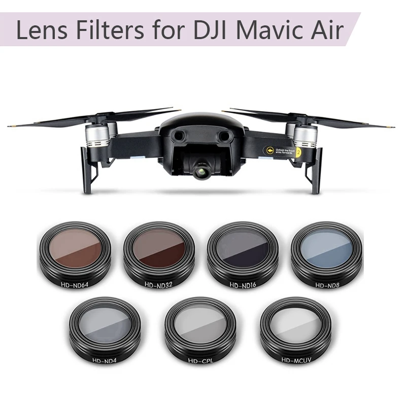 Фильтр нити UV/ND4/ND8/ND16/ND32/CPL фильтры для объективов DJI Mavic воздушные - Цена: 