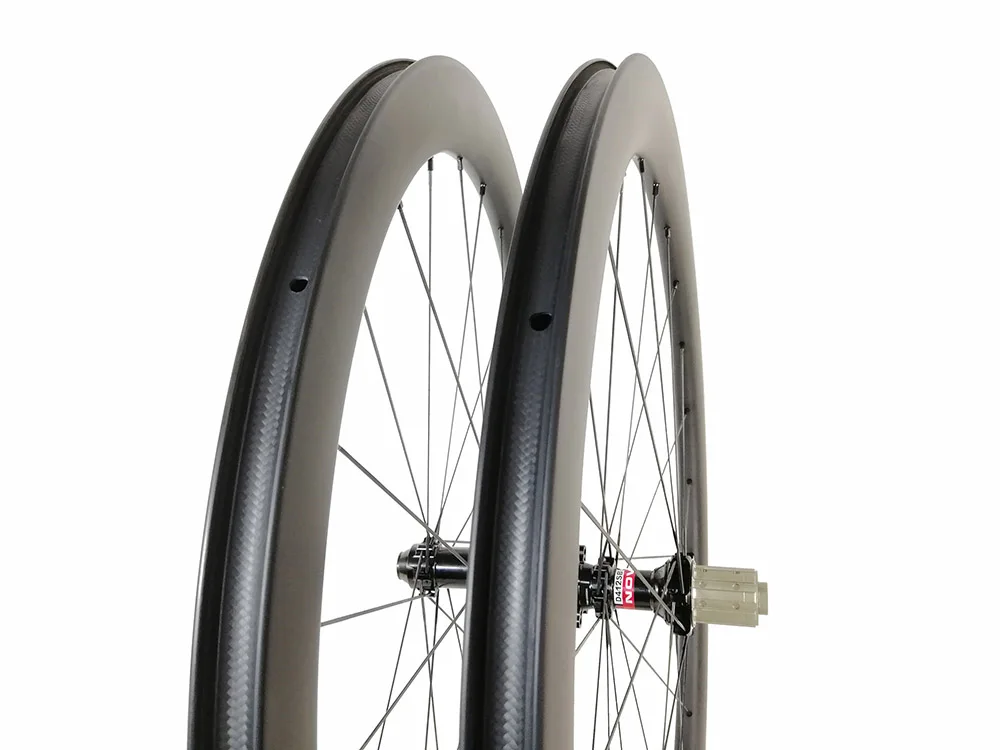 700C 50MM road disc carbon wheels 25mm U shape cyclocross clincher wheelset 24 spokes 9mm QR 12mm 15mm UD 3K 12K matte