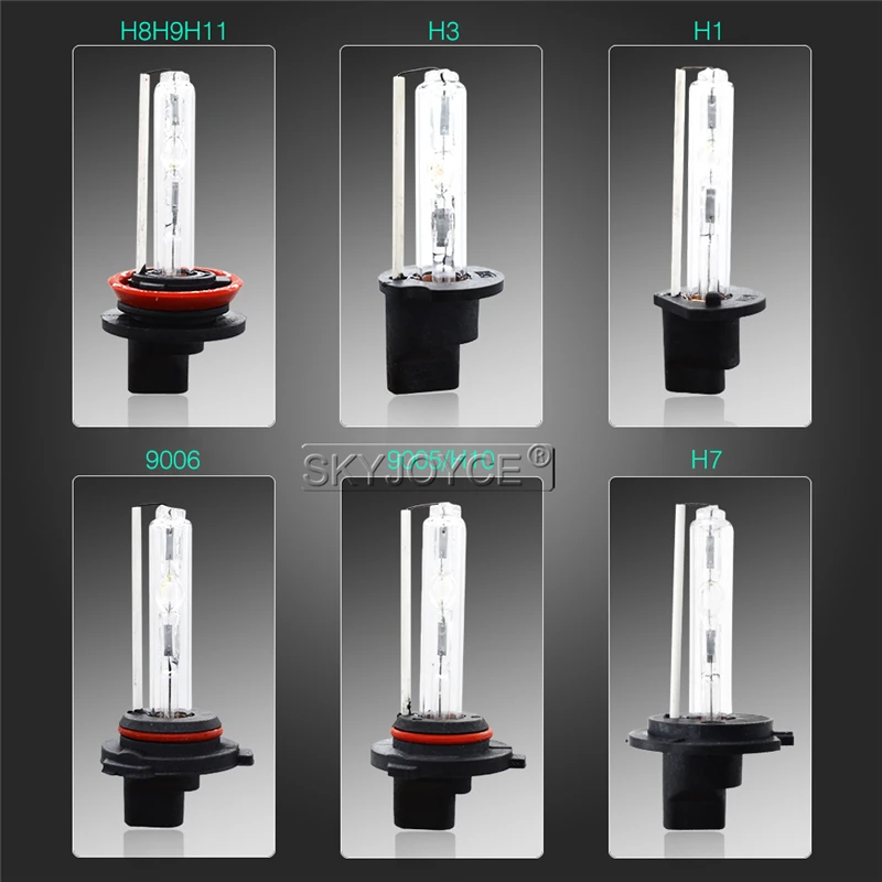 SKYJOYCE 55W hid комплект ксенон H11 6000K 12V HID тонкий балласт 55W H1 H7 H3 9005 9006 4300K 5000K hid комплект для преобразования ламп фар