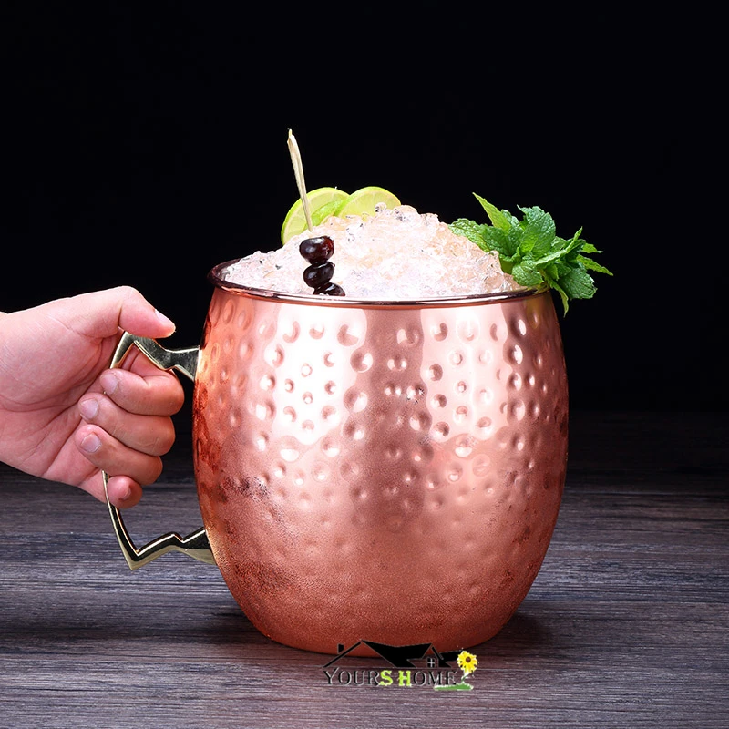 Гигантский 5L Чеканный Москва Мул Кружка Мега кружка без задников с ведерко со