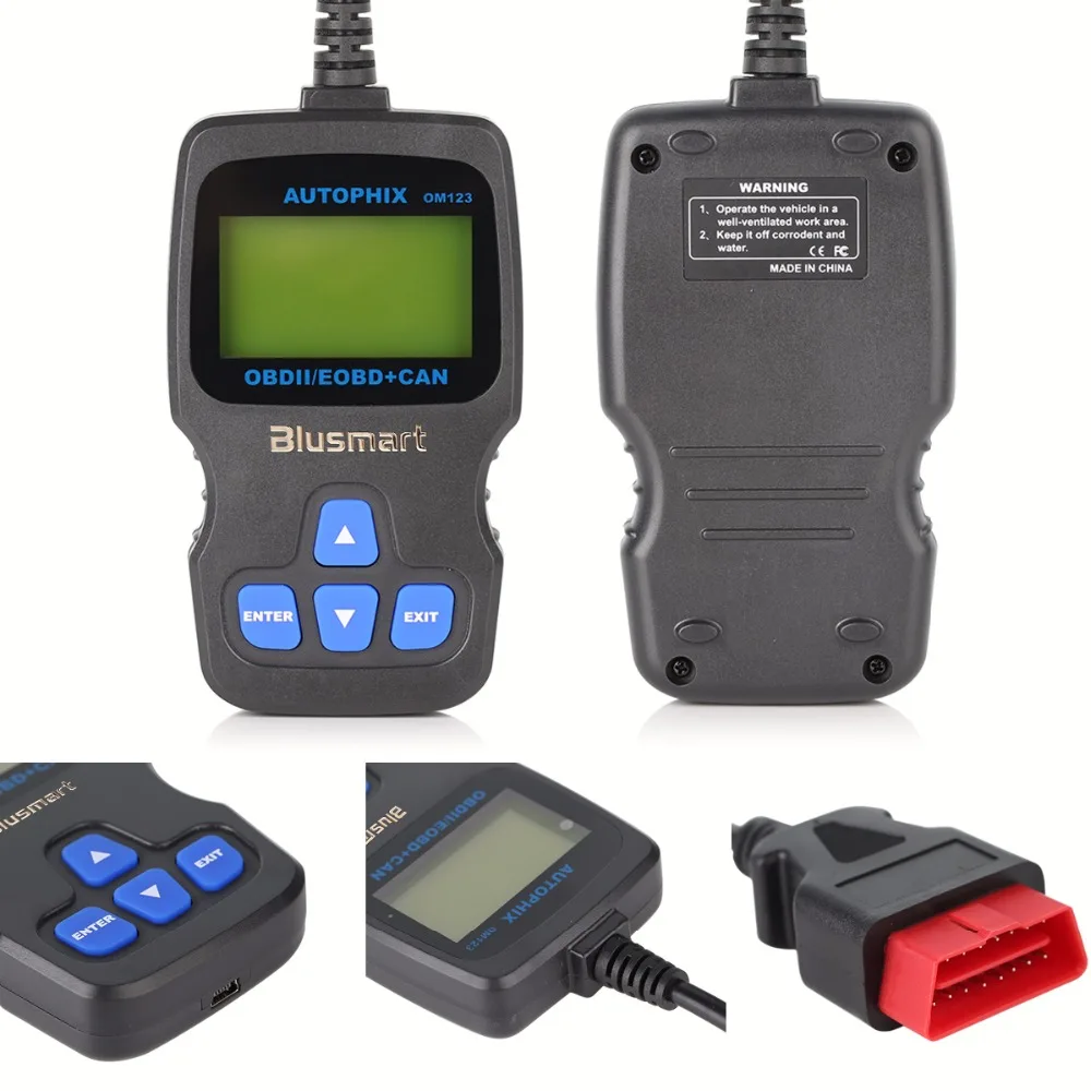 Профессиональный AUTOPHIX OBDMATE OM123 CAN OBD2 EOBD автоматический диагностический
