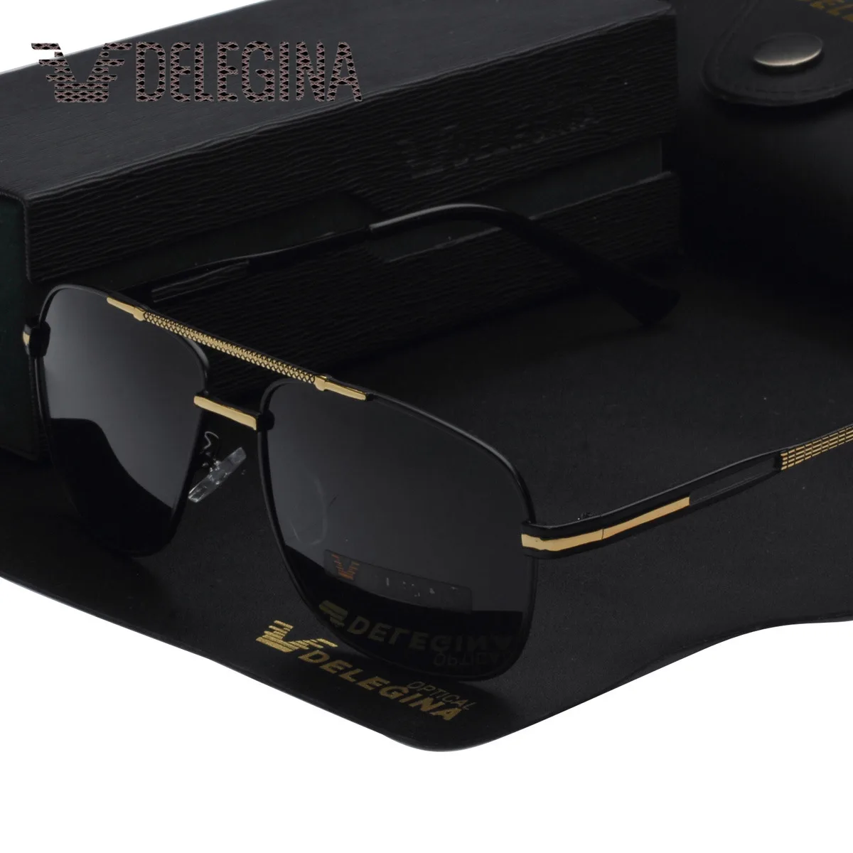 Классические мужские солнцезащитные очки поляризационные противосолнечные для