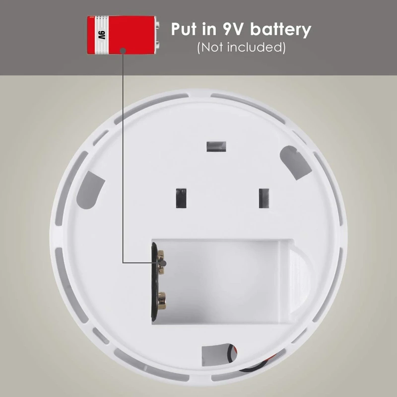 

Carbon Monoxide Gas Detection,Co Detector Alarm Lcd Portable Security Gas Co Monitor,Battery Powered,Alarm Clock Warning (9V B