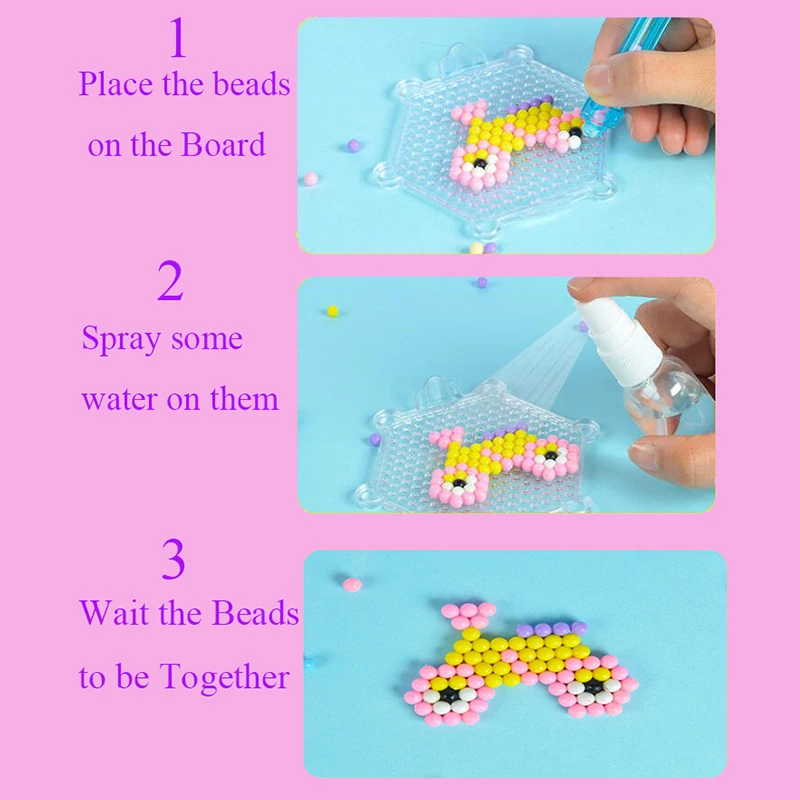 600 бусины игрушки-брызгалки Stickey бусины Perler предохранитель игрушечный бисер развивающие DIY подарок для ребенка